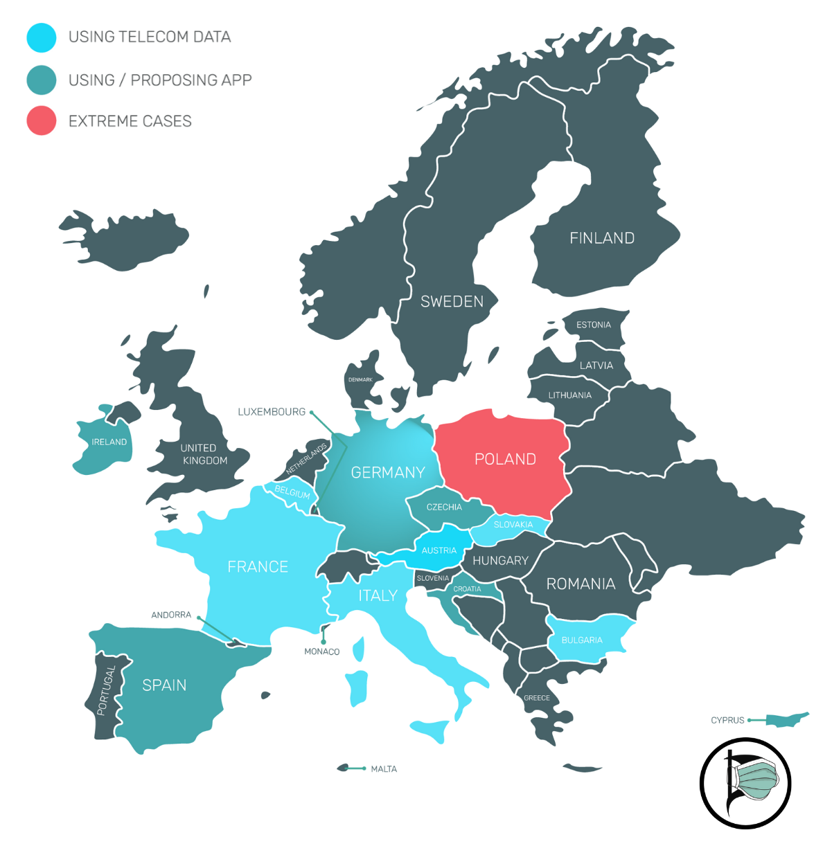 Map of measures in Member States